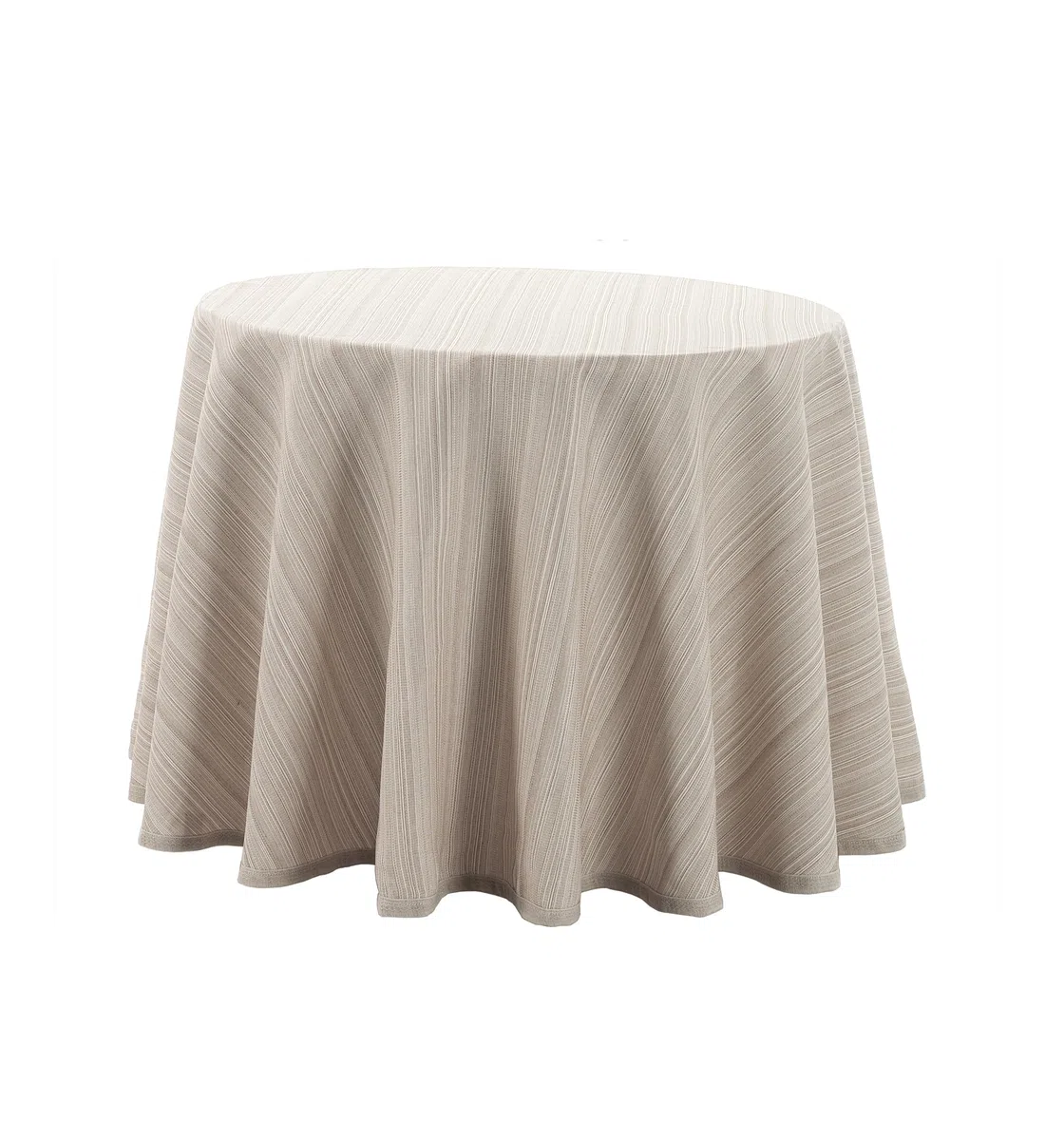 Donegal Collections Falda Mesa Camilla Redonda 100 cm Riby Crudo - Tejido Primavera Verano - Faldillas Mesa Camilla con Altura para Mesa 75 cm - 50% Algodón 50% Poliester Fabricado en España
