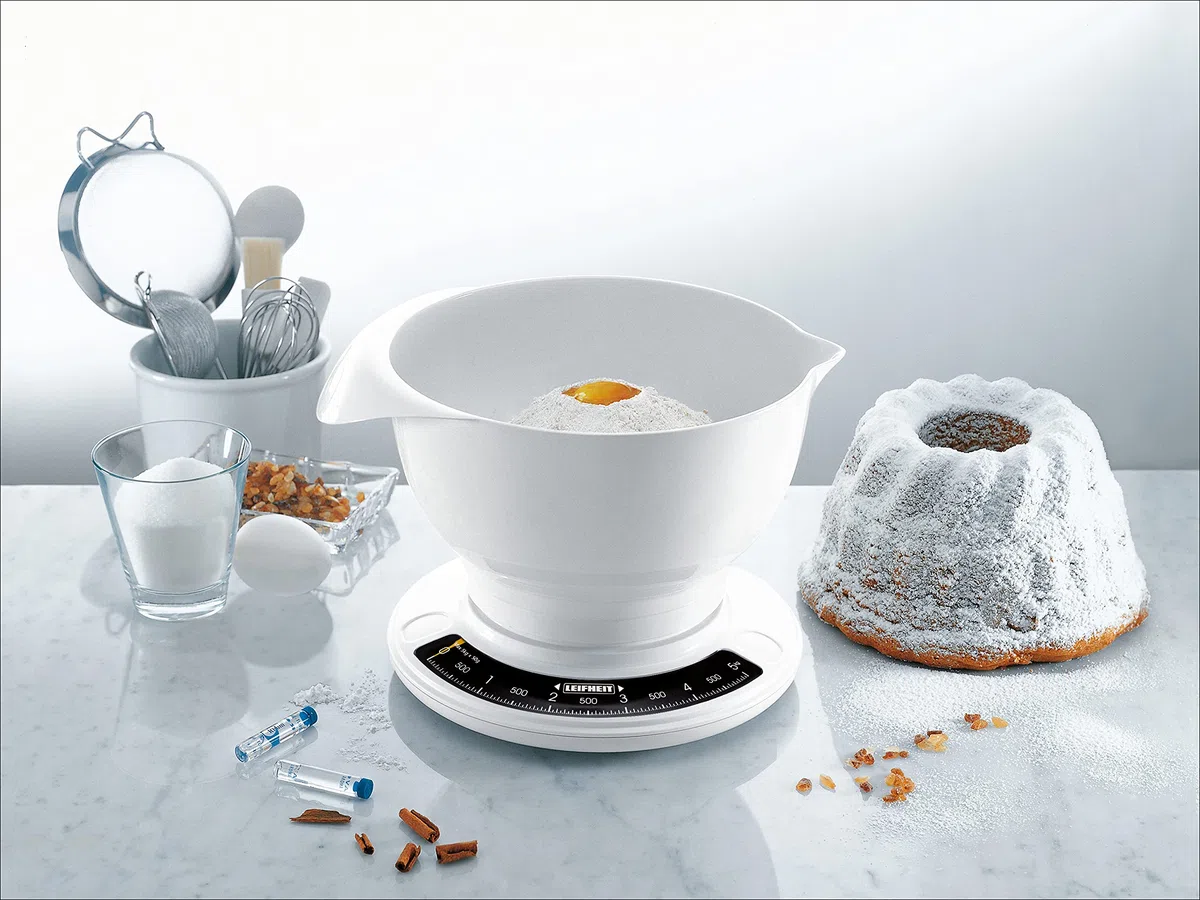 Leifheit 03172 analógica Escala de la Cocina con un tazón Grande