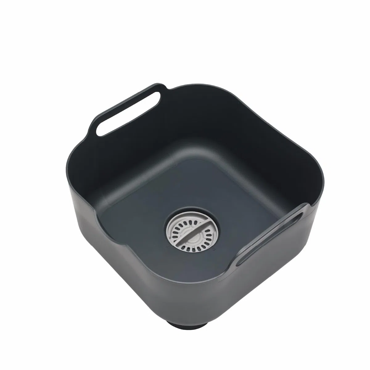 ReBorn - Cuenco de lavado reciclado - Lavado y drenaje de platos de cocina - Asas de transporte grandes - Enchufe integrado - Boquilla de vertido útil - Capacidad de 9 litros - Fabricado en Gran