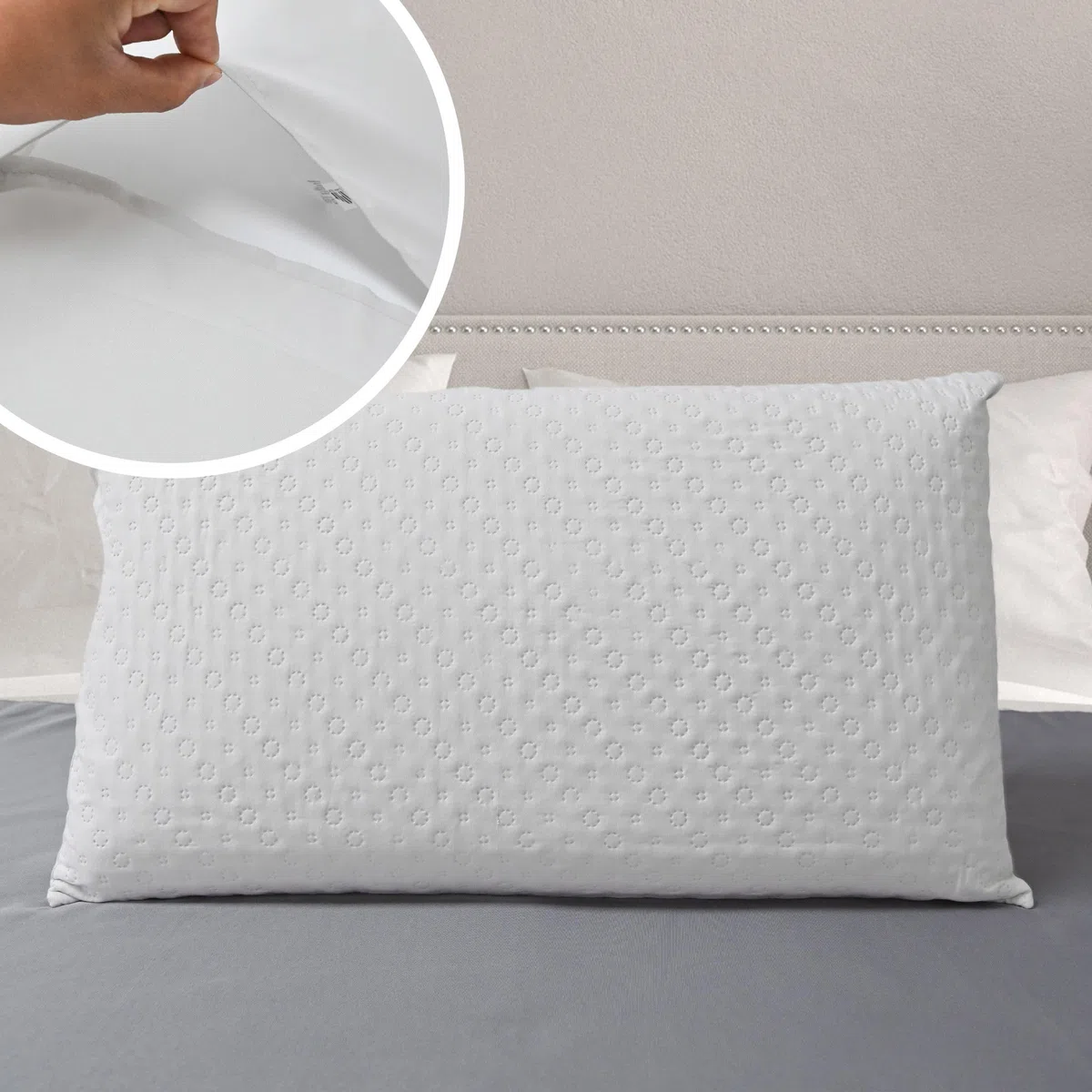 HOMEYA - Colcha bouti para Verano y Entretiempo, 100% Poliester, Colcha Cubre Cama Fina, suava, 250x265 Gris Claro para Cama 150 con Dos Funda de Almohada
