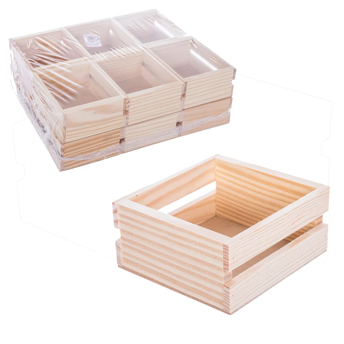 TWO TIGERS | Servilleteros Individuales Cuadrados | Madera con Listones | 12 Unidades | Tamaño: 11,5 x 12,5 x 6 cm | Ideal Para Hostelería Bares Restaurantes | Para Servilletas Cocktail 10 x 10 cm