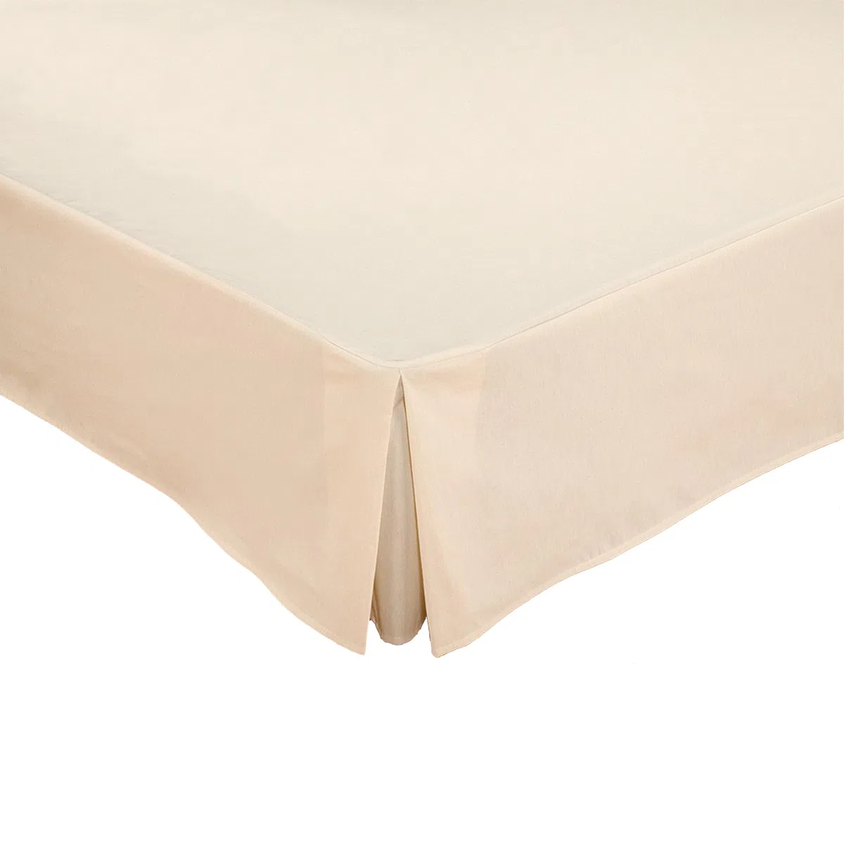 Genérico Cubre Canapé Cama Tejido Loneta con Fuelle Inglés, 50% Algodón 50% Poliéster, Cubre Somier, Color Crema, Cubre Canapé para Somier, Fabricado en España (150 x 190/200 x 30 cm, Beige)