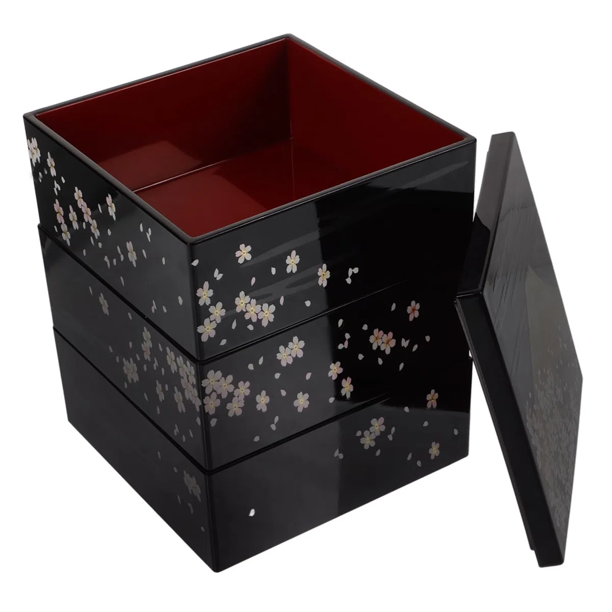 Amosfun 2 Piezas caja de sushi bento japones caja de merienda envases de snack para adultos bandeja de sushi japonés contenedor de almuerzo lindas cajas de sushi el plastico