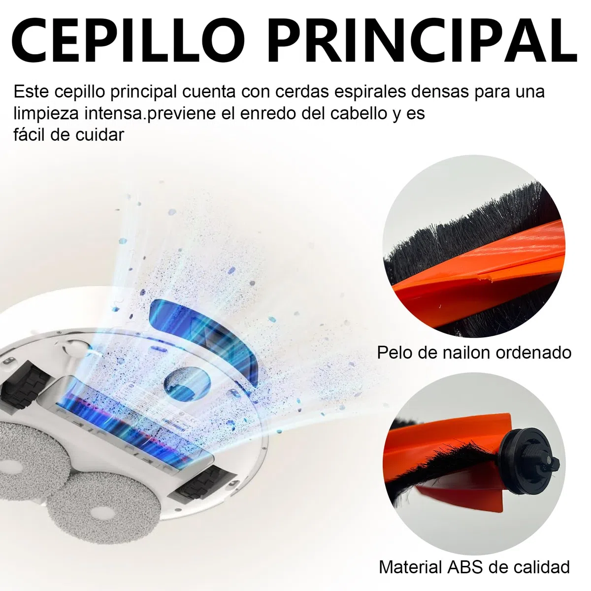 Kit de Accesorios de 23 Piezas para Xiaomi X20+ / X10 Plus Aspirador Robótico, 1 Cepillo Principal, 4 Filtros Hepa, 6 Toallas, 6 Bolsas de Polvo, 6 Cepillos Laterales