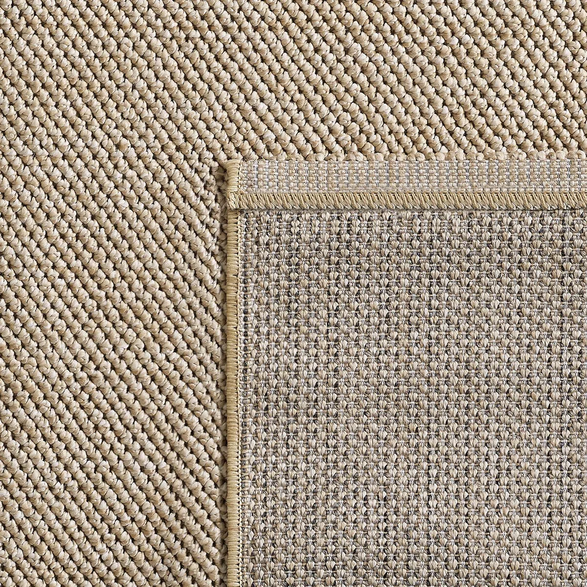 HomebyHome Alfombra 140x200 cm Beige, Bouclé Suave Lisa, Fácil de Cuidar y Moderna, para Salón Dormitorio o Habitación de Invitados