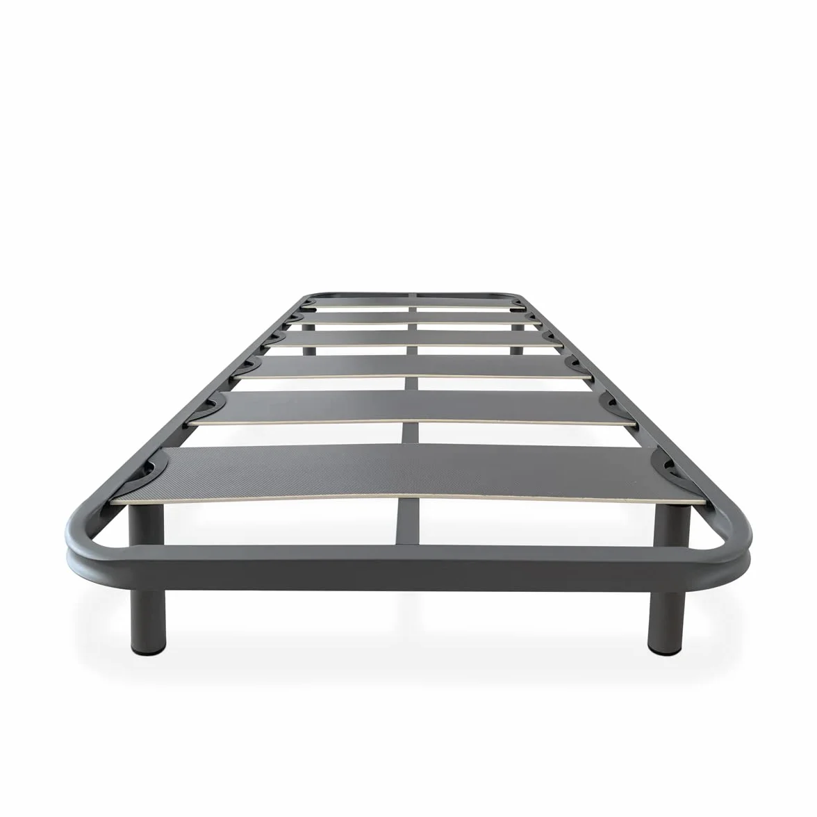 DUÉRMETE ONLINE, Somier de Láminas Anchas Reforzado Anti, Ruido Estructura 40x30 mm con Juego de Patas Roscadas, Estabilidad y Robustez, 105x190