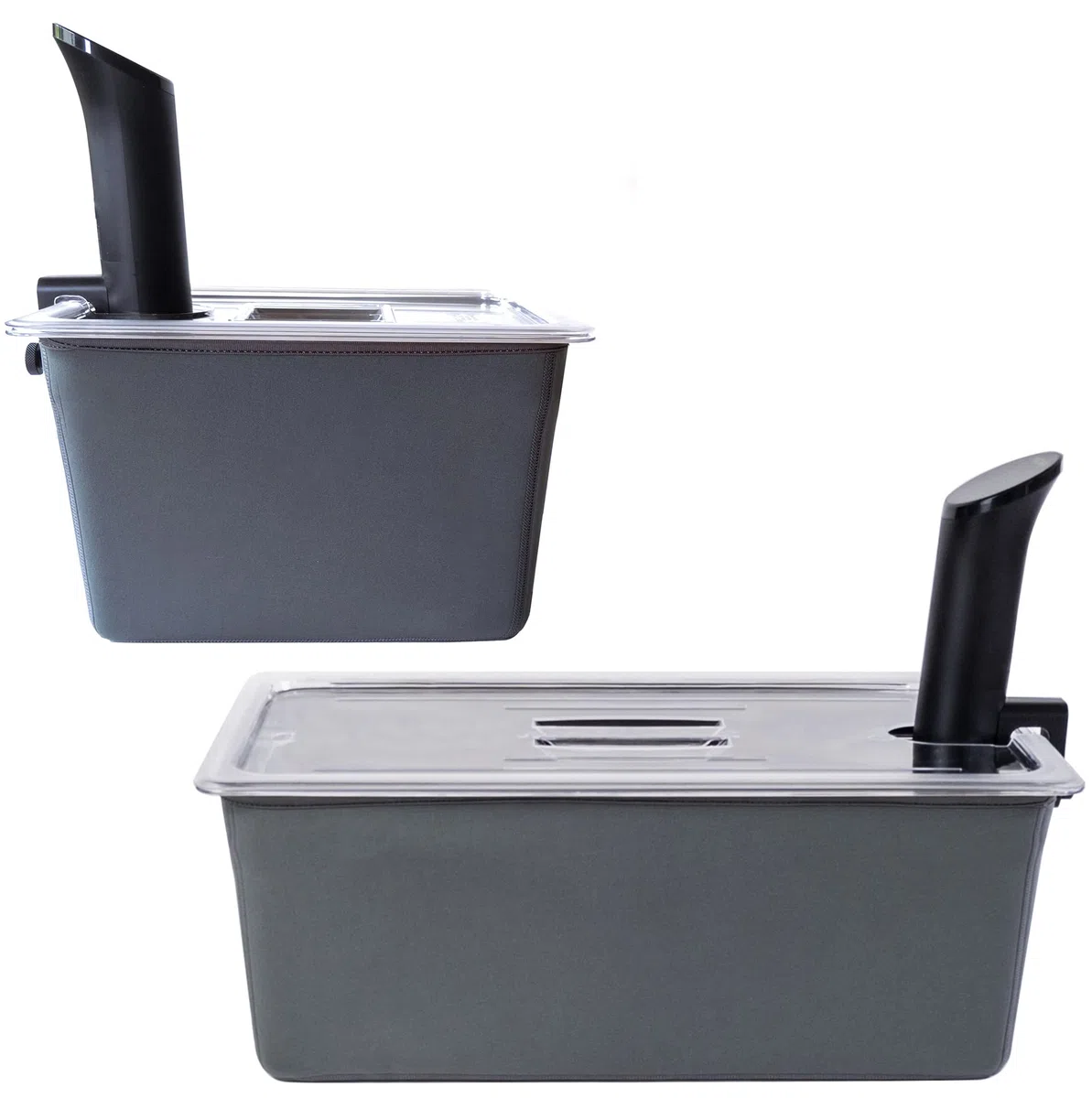 Väeske Juego de contenedores aislados Sous Vide de 12 + 26 cuartos de galón, accesorios Sous Vide (contenedor/aislante)