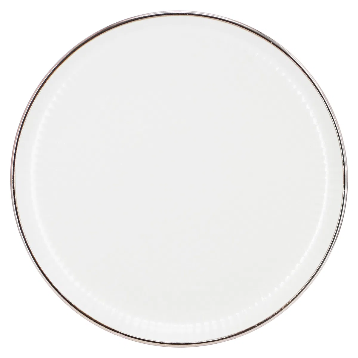 Elama Leo - Vajilla de cerámica de 16 piezas, color blanco