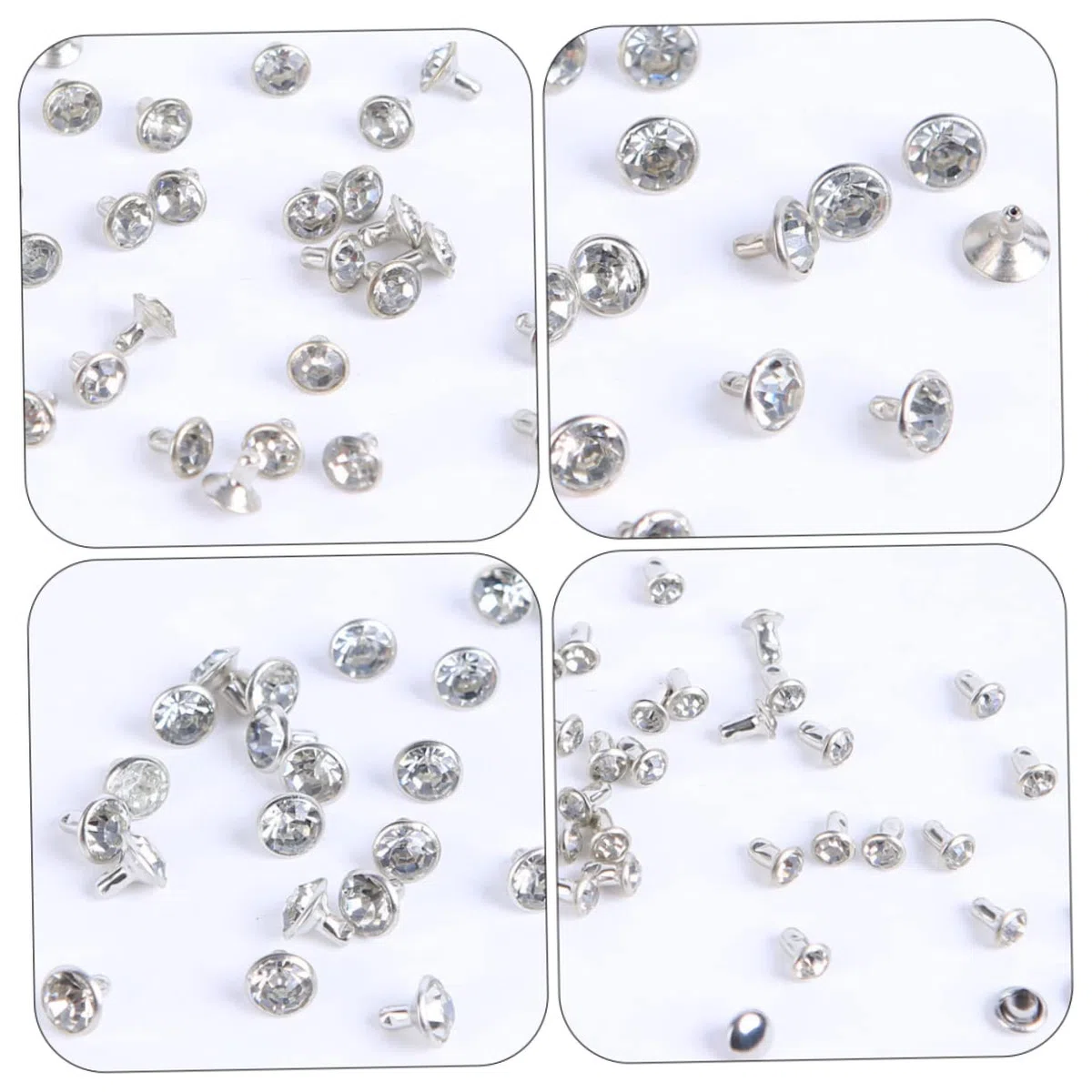 EXCEART 800 Juegos De Remaches De Diamantes Decoración De Metal Chaqueta De Jeans Remaches De Cuero Remache De Cinturón Ropa Y Prendas De Vestir Jeans Con Remaches Remaches Hechos A Mano