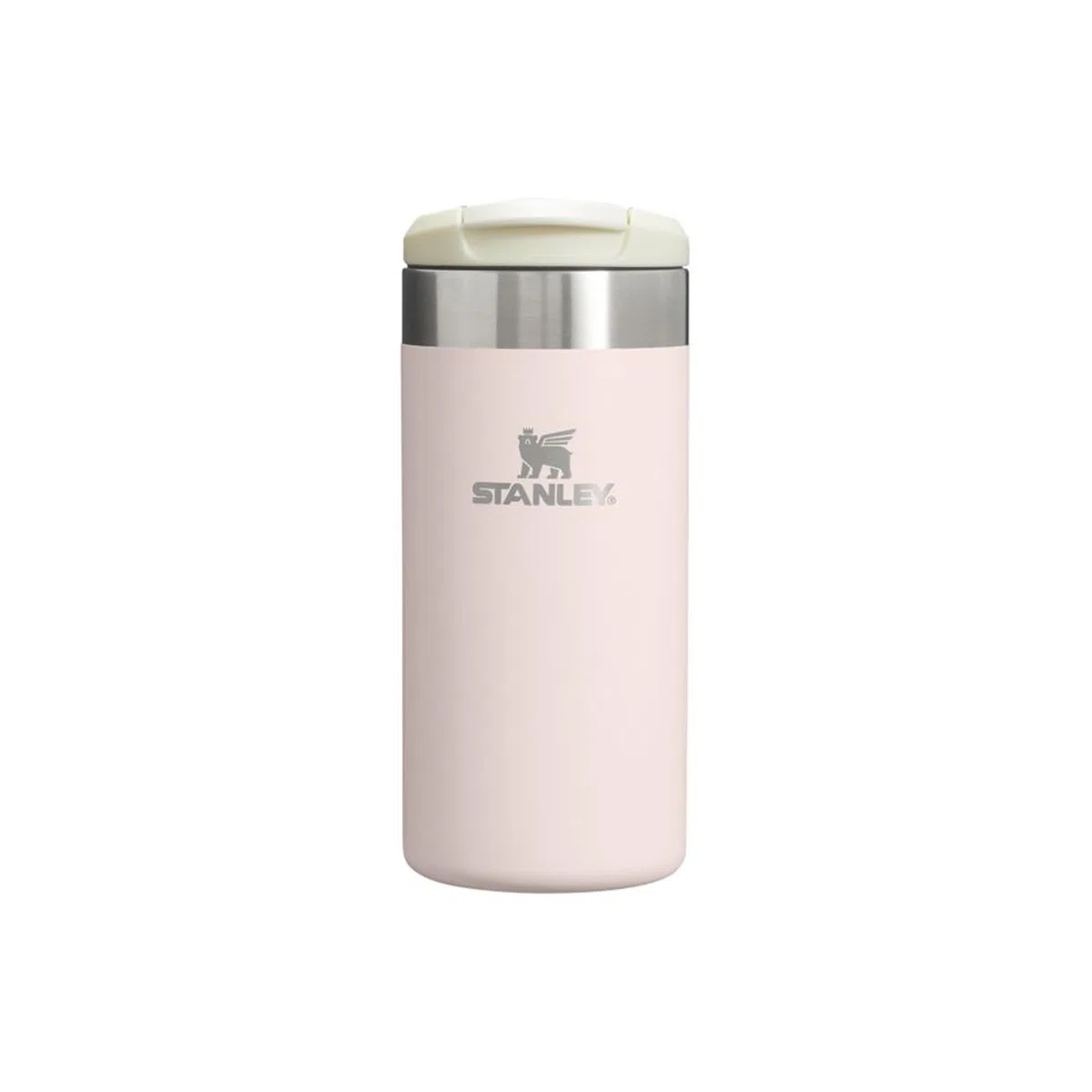 Stanley 1913 Aerolight Transit Termo Cafe para Llevar 0.35L - Mantiene el Calor Durante 6 Horas - Compatible con Soporte para Coche - Taza Café Antifugas - Apta Para Lavavajillas - Rose Quartz