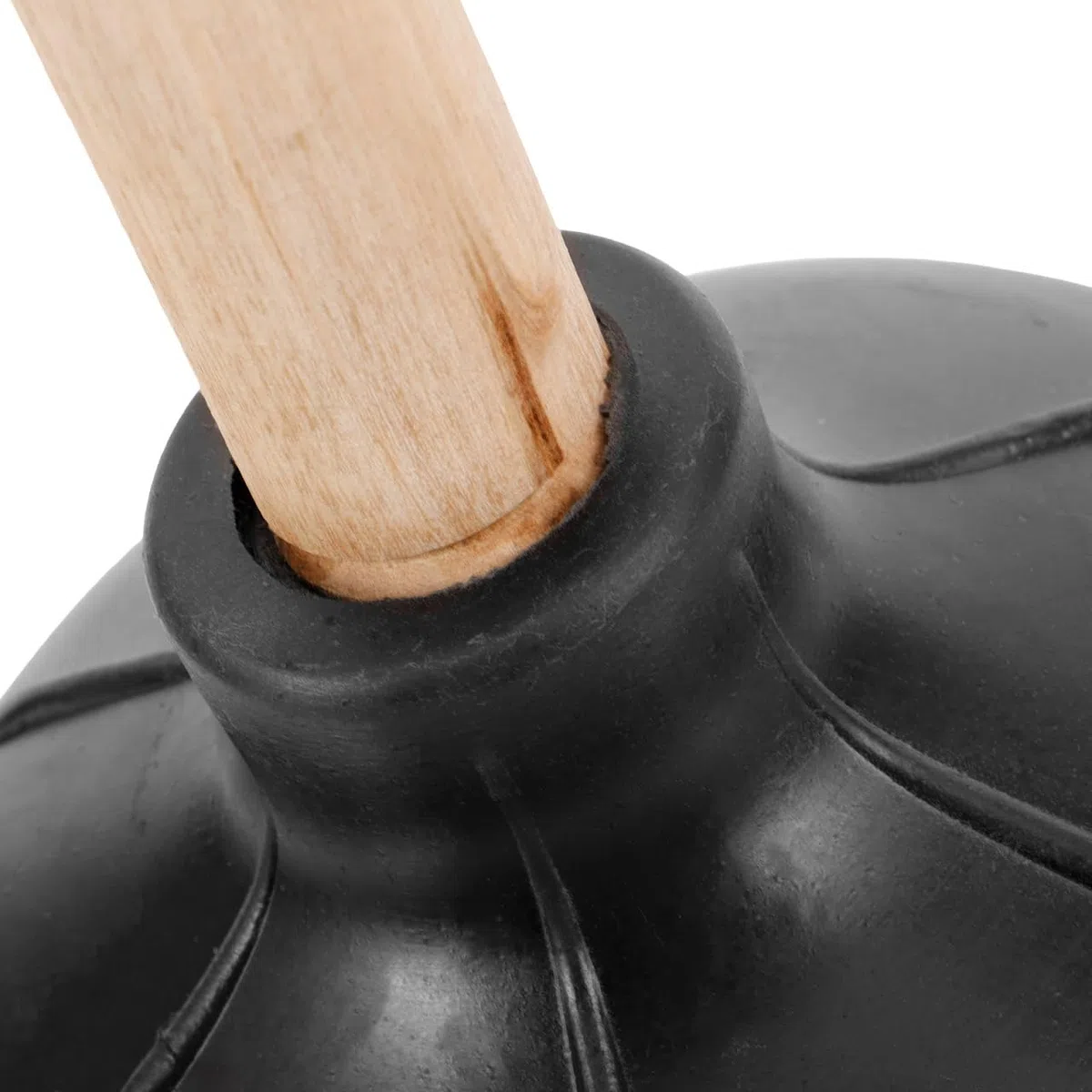 IMIKEYA Desatascador de Inodoro Mango de Madera Herramienta de Limpieza para Baño para Desatascar Fregaderos y Baños Casa Oficina y Hotel