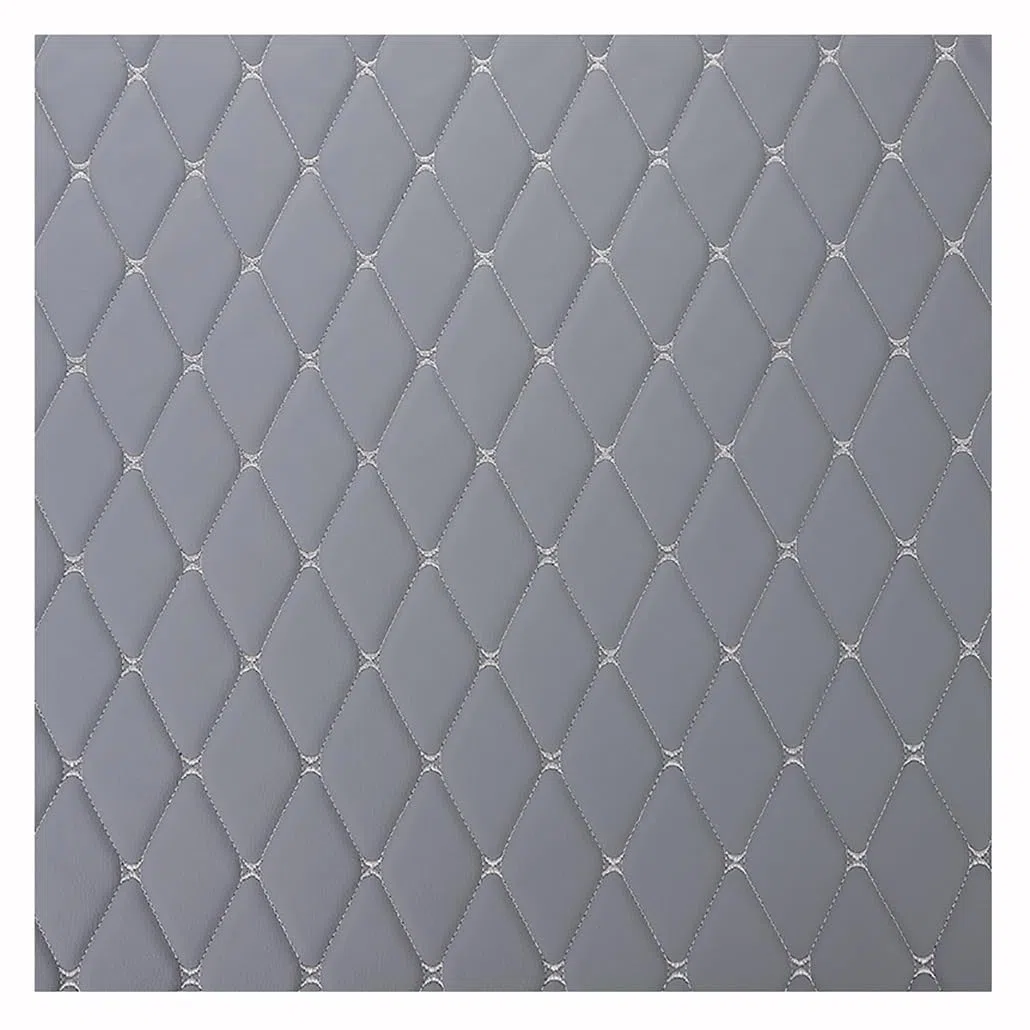Tela de espuma acolchada piel sintética vinilo PVC cuero impermeable automotriz, forro techo, tapicería muebles(Gray,1.55X9m)