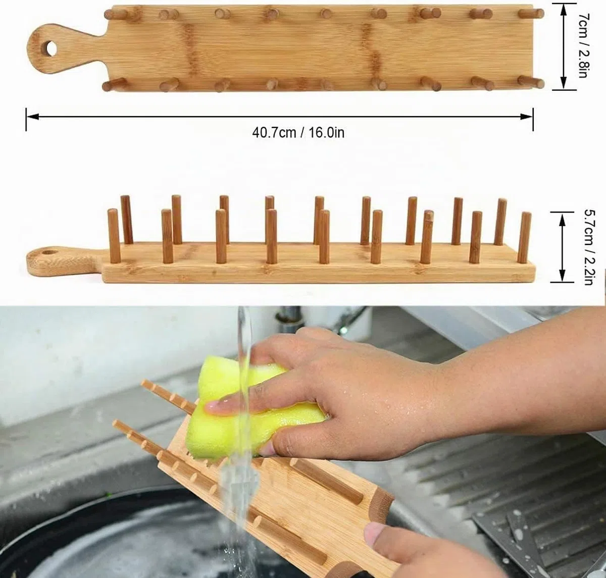 Soporte De Tacos De Madera, Soporte De Bandeja De Soporte De Taco De Bambú Que Puede Contener Hasta 8 Tacos Cada uno, Para Servir Bandejas De Tacos De Estilo Alimenticio De Cáscara Suave (1)