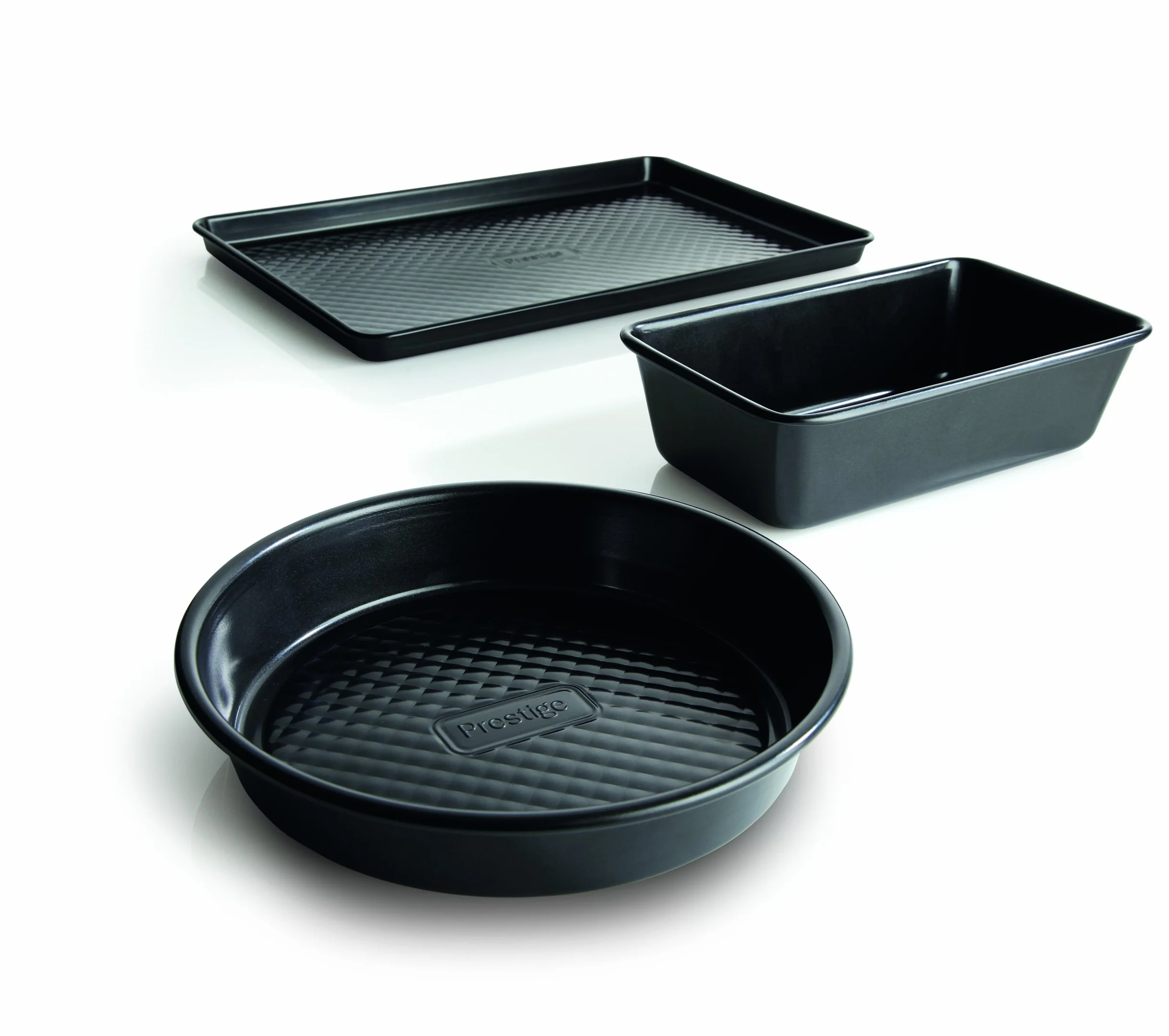 Prestige Inspire Bandeja Antiadherente para Horno, Bandeja para Hornear con Base Acolchada, Apta para congelador y lavavajillas, Utensilios de Horno de Acero al Carbono de Calibre Pesado, 26,5 x 19 x