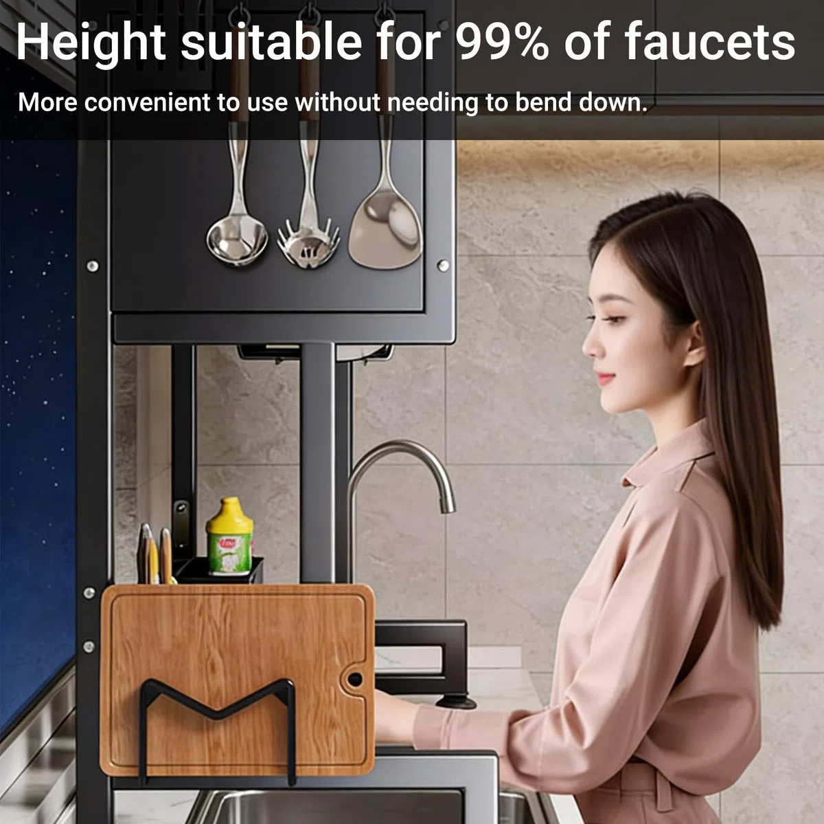 Escurridor de platos para colocar sobre el fregadero, estante grande de organización para encimera de cocina, escurridor de platos para platos, vasos, cubiertos