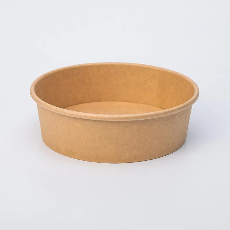 Ensaladeras Redondas de Papel Kraft 50 Unidades 500 ml | Cuencos Desechables de cartón Kraft, Ideales para ensaladas, sopas, Aperitivos y Alimentos para Llevar