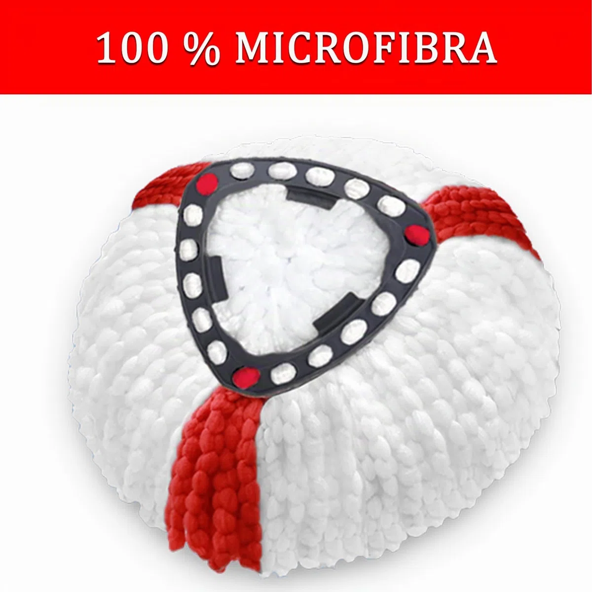 Funda de recambio para Turbo 2 en 1, cabezales de recambio para fregona y fregona con 4 cabezales de microfibra, 1 palo, 1 base y 1 cepillo, apta para todo tipo de suelos