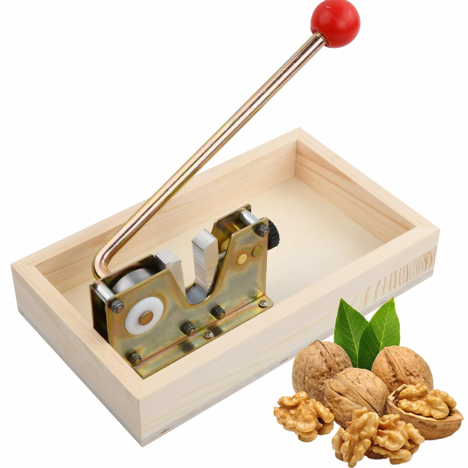 Cascanueces, Pinzas Manuales para Cascanueces, Cascanueces Palanca para Mayores y Niños, Ajustadas Casca Almendras, Herramienta Peladora para Nueces, Castañas, Nueces, Avellanas, Almendras