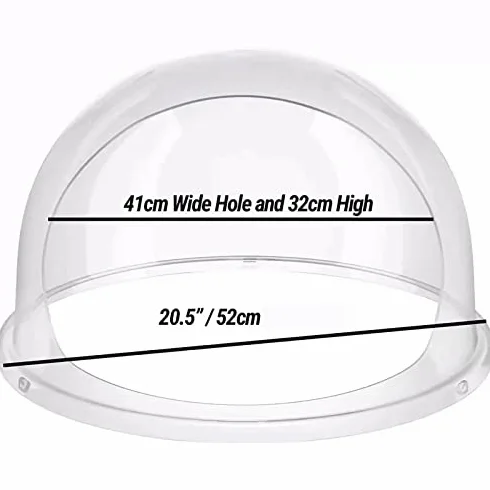 Cubierta para máquina de algodón de azúcar, protector de cúpula de plástico transparente que protege el hilo dental del polvo y los dulces transportados por el aire para golosinas más limpias