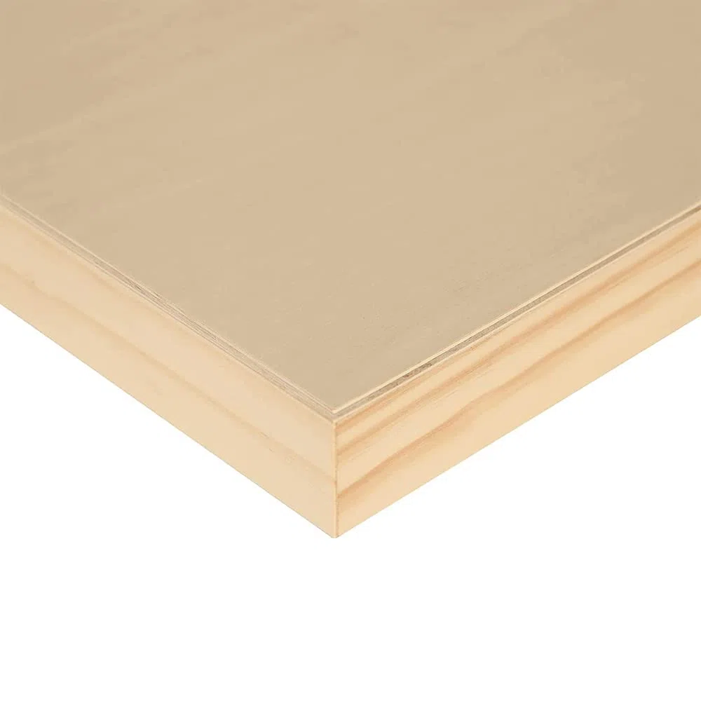 Paquete de 2 paneles de madera sin acabar, lienzos de madera para pintura, vertido, arte, uso con aceites acrílicos, 30 x 30 cm
