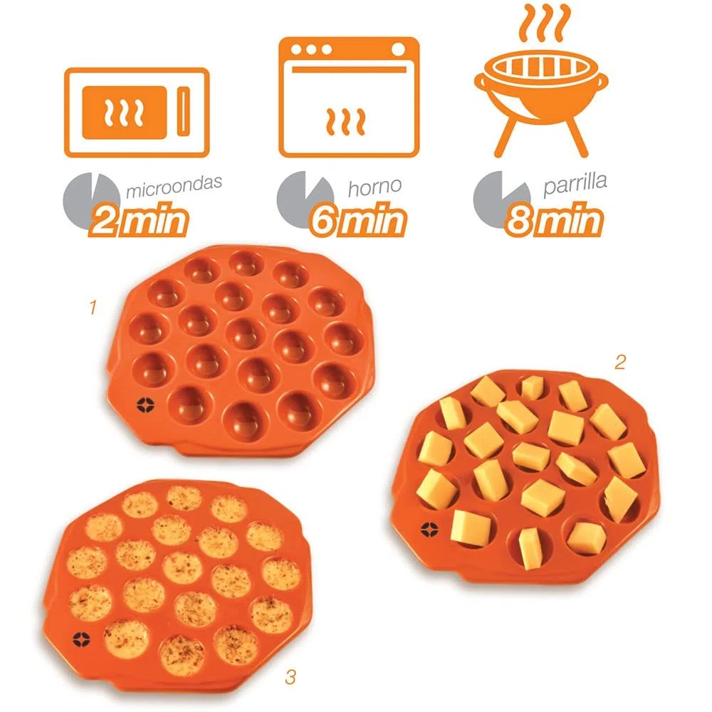 EDM PROVOLONERA,25X21,5X2,5CM Ceramica Terracota Apto para MICROONDAS, Horno O Parrilla PREPARA DELICIOSAS PORCIONES DE Queso Fundido PROVOLONE, Fundido por Dentro Y CROCANTE por Fuera