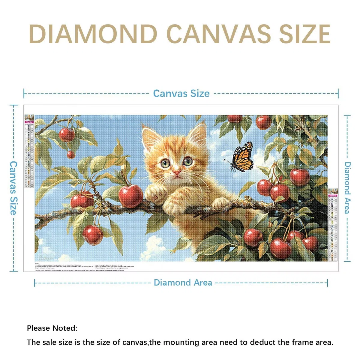 Diamond Painting Adultos Gato Pintura Diamante, Mariposa Diamond Painting 5D Completo, DIY Cuadrado Bordado Punto de Cruz Cuadros de Diamantes Kit para Decoracion Hogar, Regalo Mujer 200x100cm 0J-318