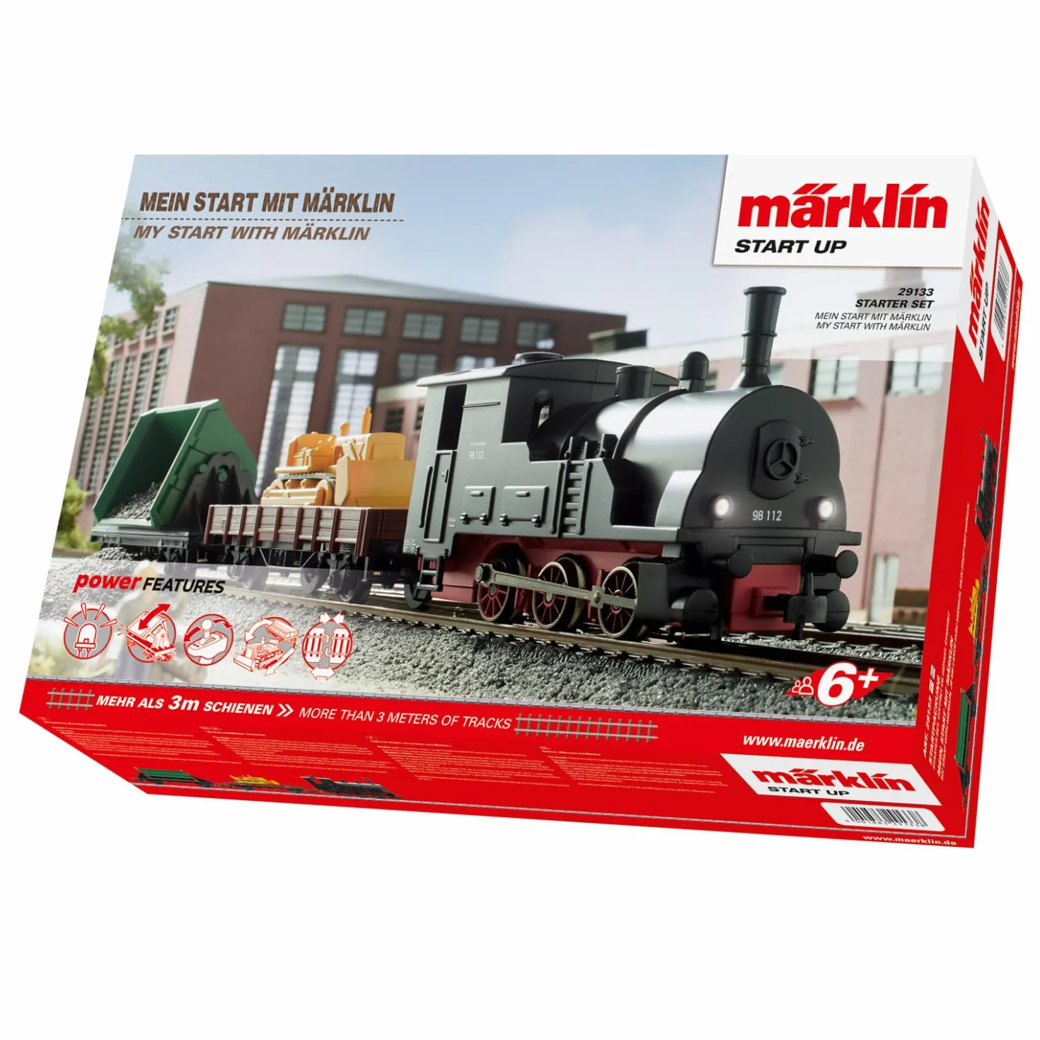 Märklin 29133 - Maqueta de ferrocarril, 230 V, Pista H0, Set de Inicio Locomotora, vagones, rieles y Dispositivo de Control incluidos en el Set de Inicio