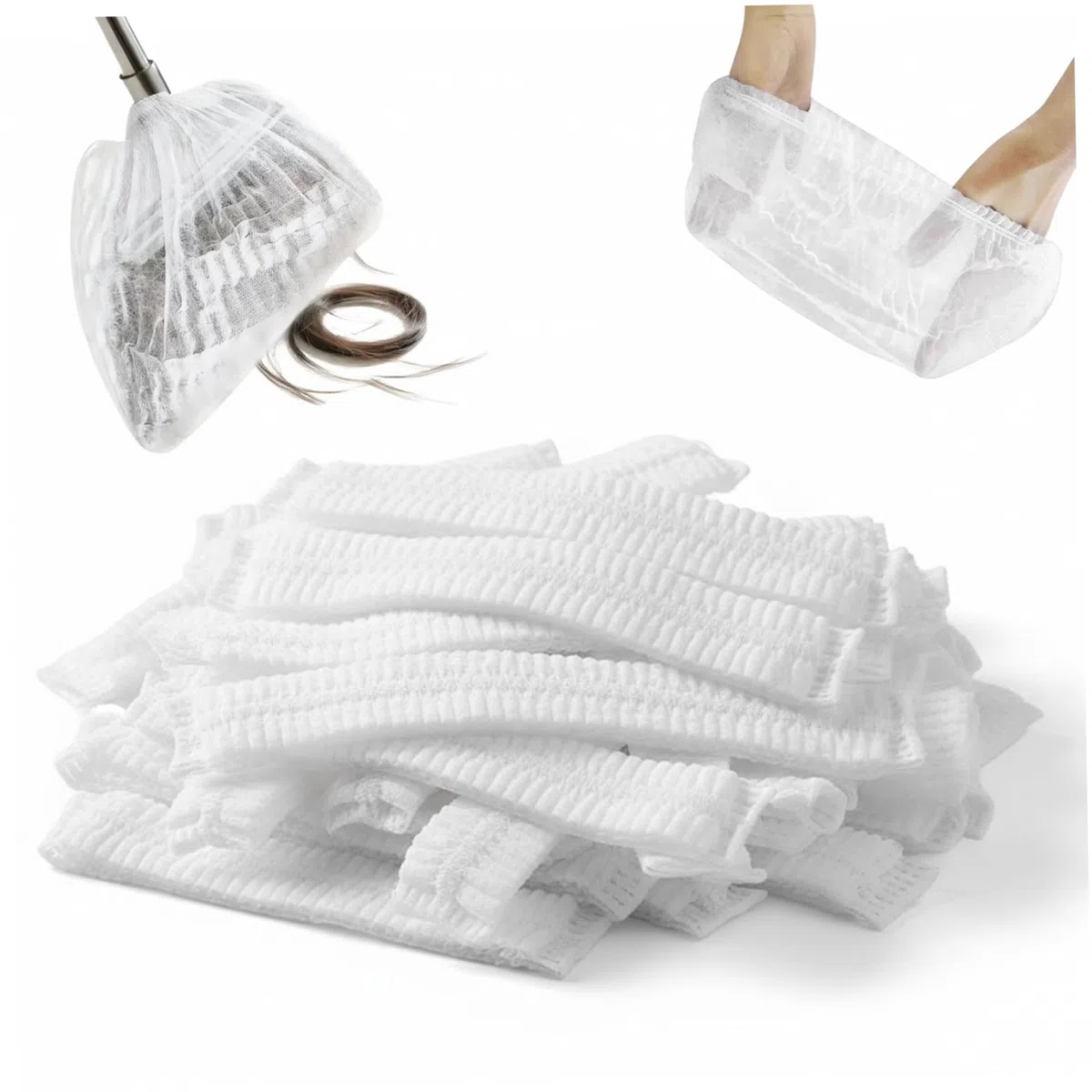 400 Fundas Desechables para Escoba, Fundas elásticas para Recoger Polvo y Pelo, Tela no Tejida, Herramienta de Limpieza higiénica para Suelos, Pelo de Mascotas, Pelusas, no Necesita Lavado, decoracio