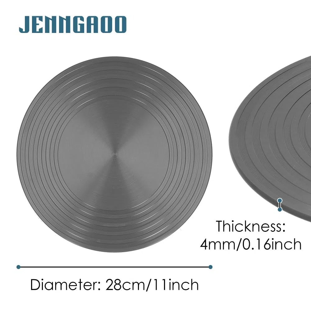 Placa Difusora de Calor de 28cm x 4mm, Placa de Inducción de Aleación de Aluminio Estufa de Gas Descongelación Rápida Bandeja Café Leche Utensilios de Cocina