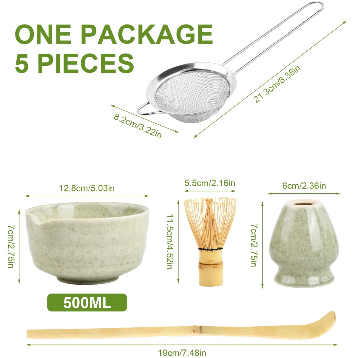 Matcha Kit 5 Pack Matcha Set Completo Batidor de Bambú Cuchara de Té Porta Chasen Cuenco de Matcha de Cerámica Utensilios te Matcha Kit Japones Accesorios Juego de té Matcha para Ceremonia (Rosa)