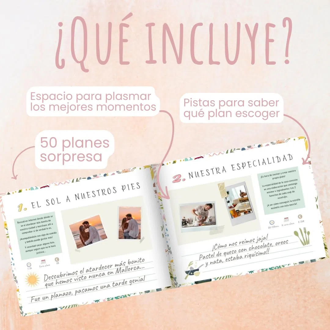 Plan With – Libro de Planes en Pareja con 50 Retos para Rascar | Juegos de Pareja Adultos | Regalo Aniversario Originales para Novios, Boda y San Valentín