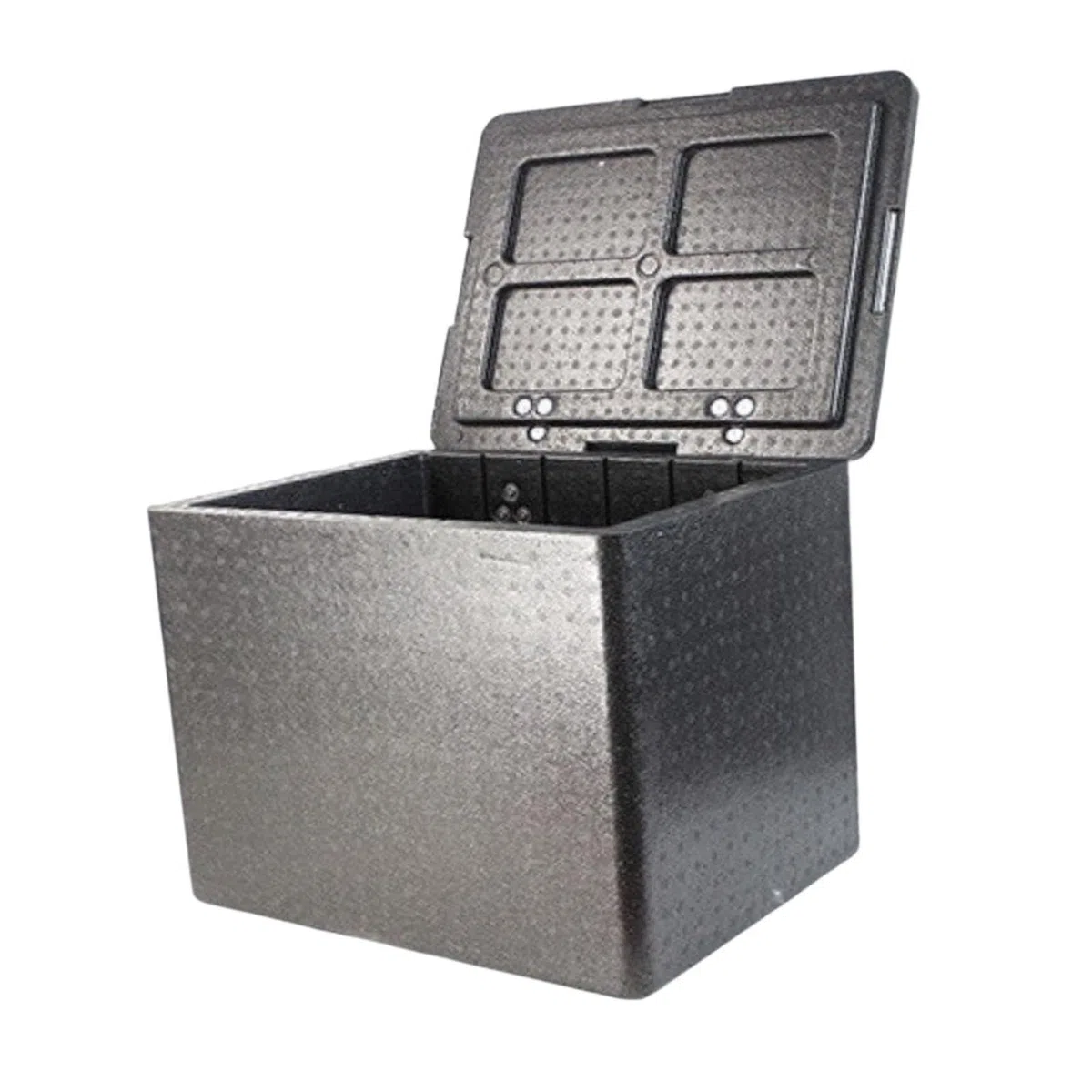 Caja Isotérmica para Transporte de Alimentos, de Espuma con Tapa Abatible, Caja de Envío Refrigerada Isotérmica, Contenedor Térmico para Entrega, 30 L