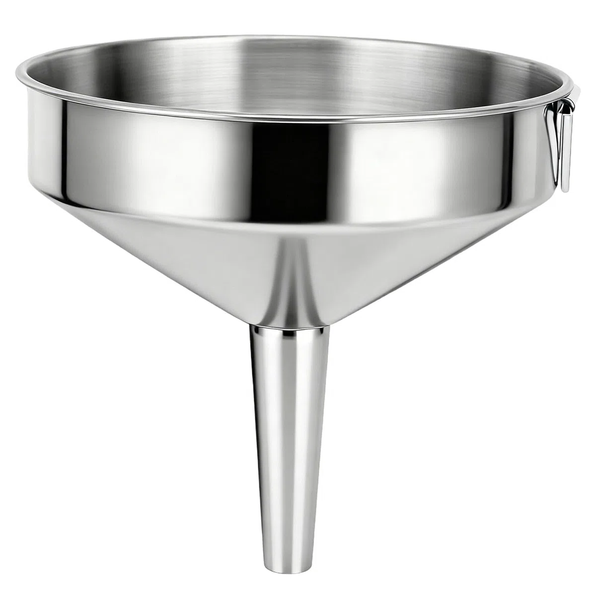 Embudo de Acero Inoxidable, Embudo de Cocina con Mango de Mermelada para Botellas de Llenado Transferir Especias Líquidos (15cm)