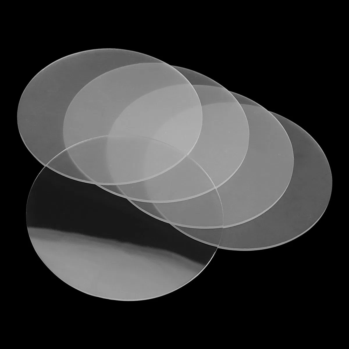 KEILEOHO 50 círculos acrílicos transparentes de 10 cm, discos acrílicos redondos de 1,8 mm de grosor, hojas acrílicas circulares de 4 pulgadas para marcos de fotos, pintura, manualidades
