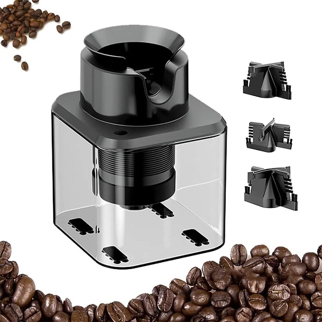 Máquina De Limpieza De Portafiltros Eléctrica, Cepillo De Limpieza De Portafiltros De Café 58mm, Limpiador De Portafiltros Automático 300 RPM con 3 Cepillos, Adecuado para El Filtro De Café