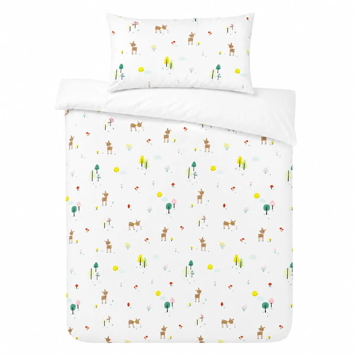 various Funda Nórdica Cuna 100 x 135 cm,Almohada 40 x 60 cm,Gazelle | Cuna 60x120 cm, 2 Piezas,100% Algodón transpirable, cierre con cremallera