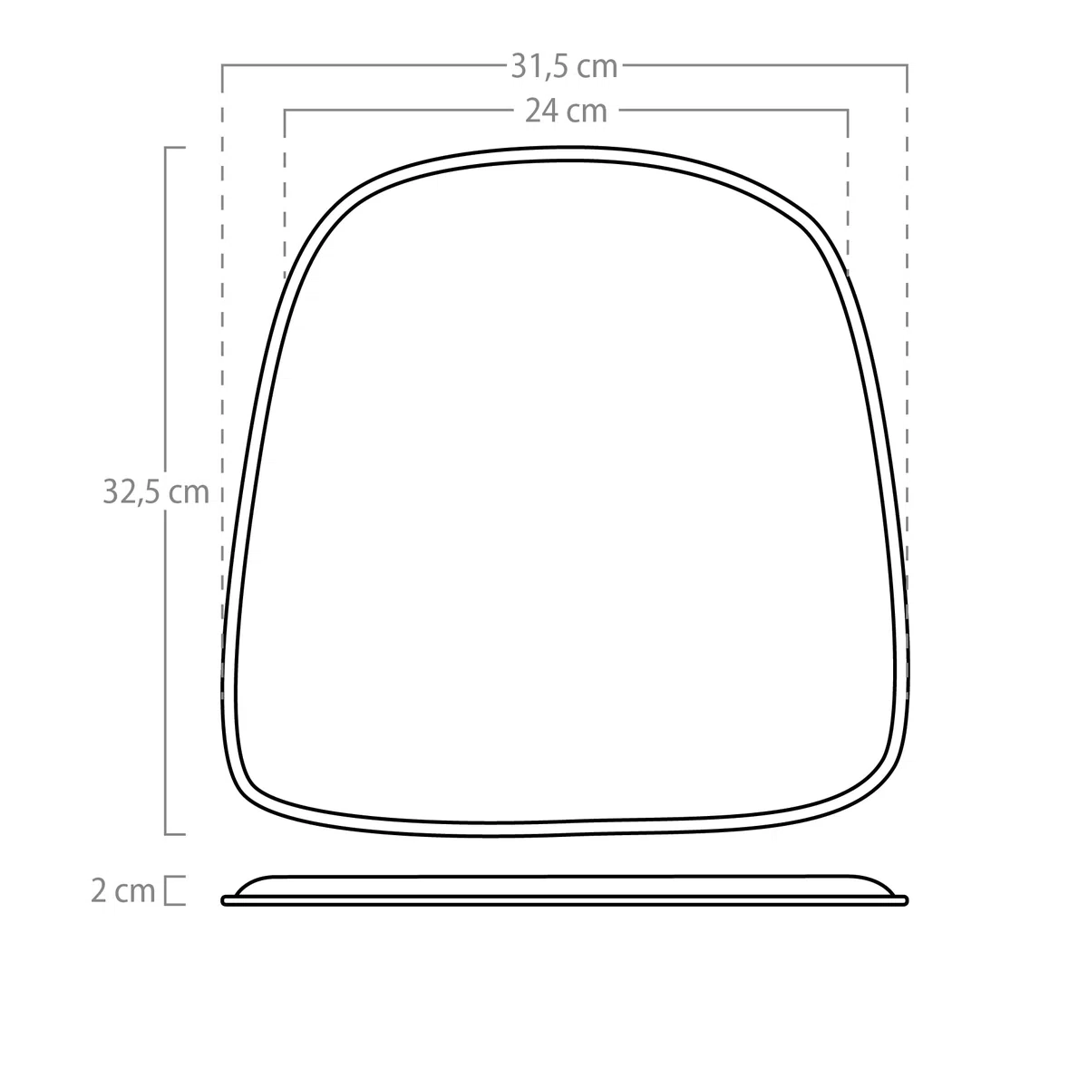 Vaukura Cojín para Silla Oliix (Blanco)