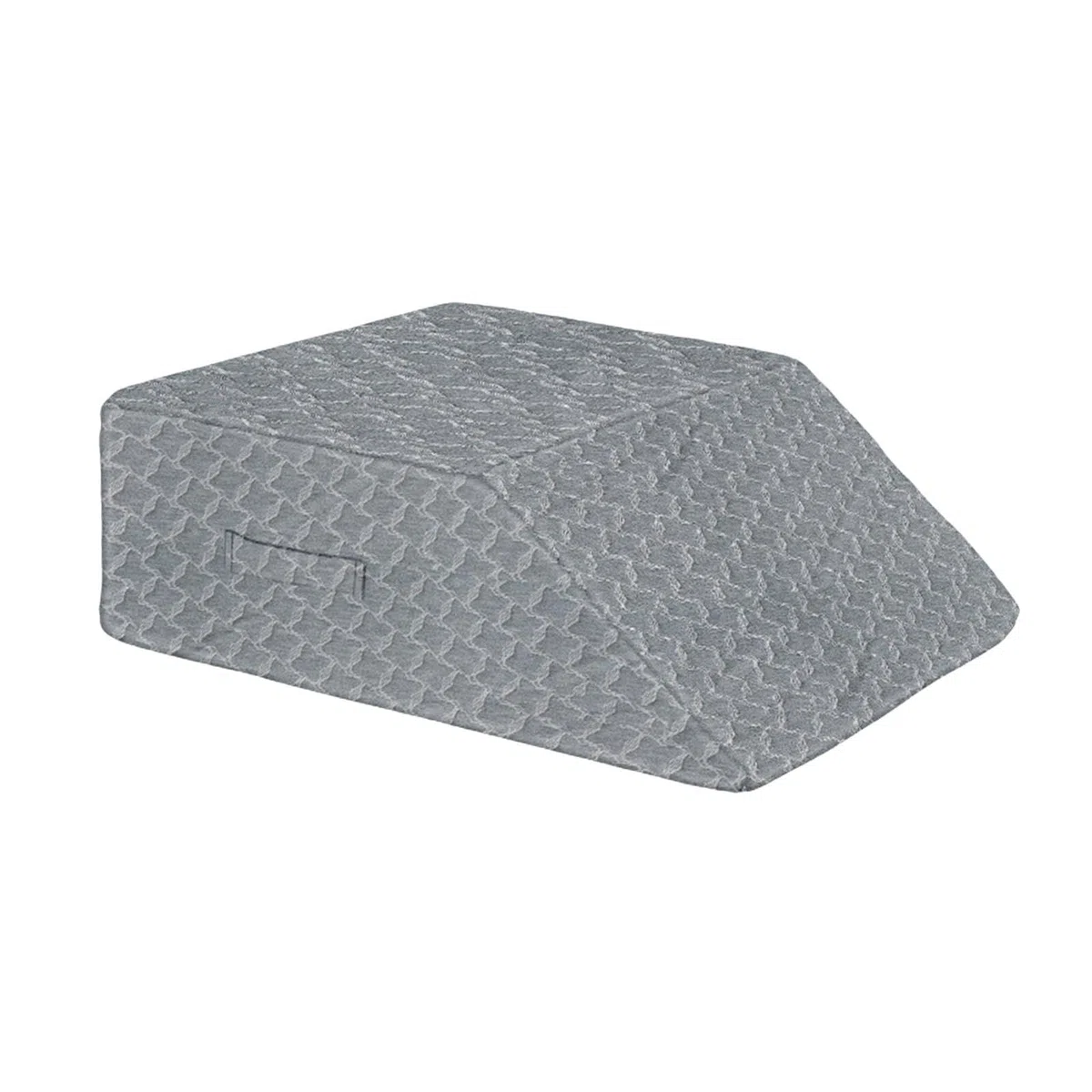 Almohada elevadora de piernas, cojín de cuña de espuma viscoelástica para dormir de espalda, soporte de tobillo, soporte de rodilla para piernas de 23.62 x 19.69 x 7.87 pulgadas, color gris