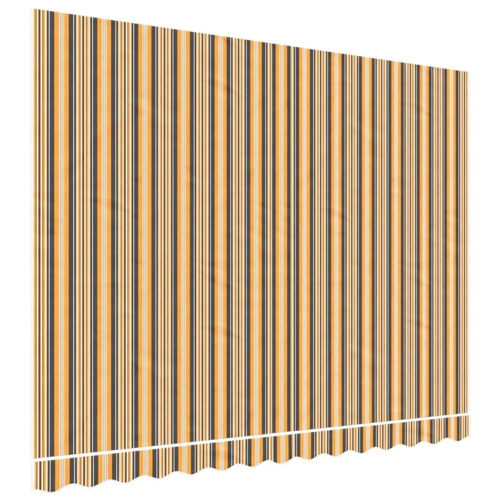Lona de repuesto 3,5 x 2,5 m, color naranja y negro | 100% poliéster, revestimiento de PU, impermeable, protección solar, ligera, para jardín