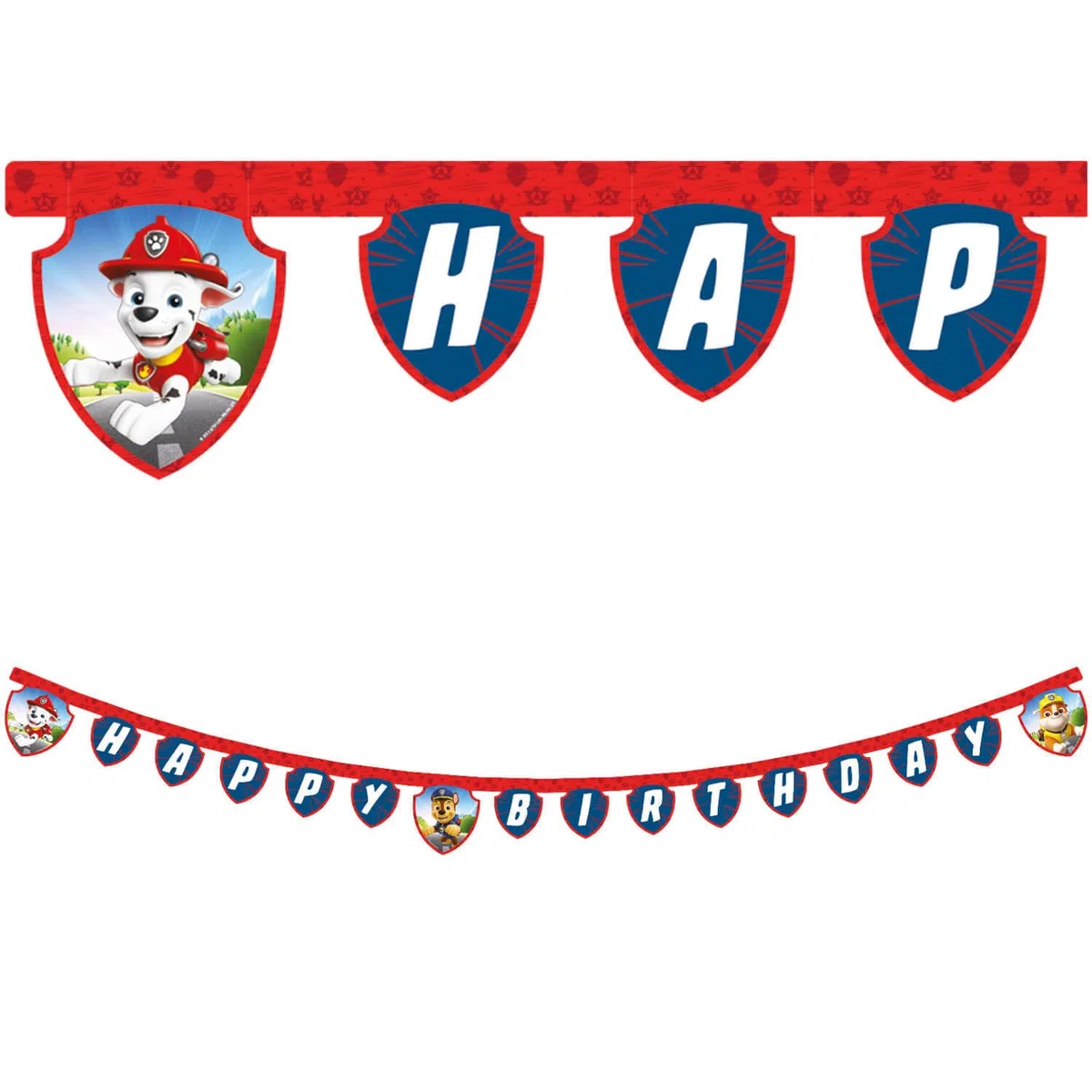 Procos 10215311DY - Set de fiesta Paw Patrol, vajilla desechable de 39 piezas para fiestas de cumpleaños infantiles y fiestas temáticas, decoración de mesa