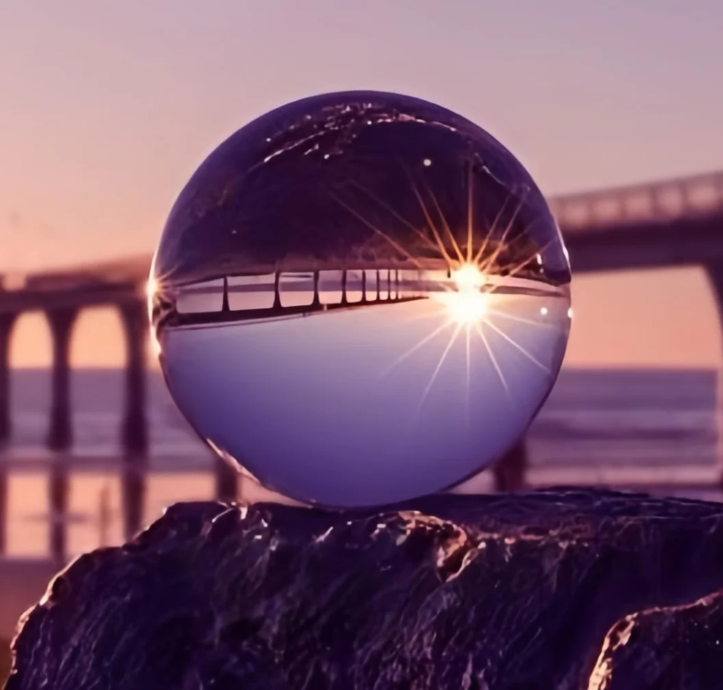 Bola de cristal de 120 mm, bola de cristal transparente para fotografía, adivinos y meditación, sin soporte