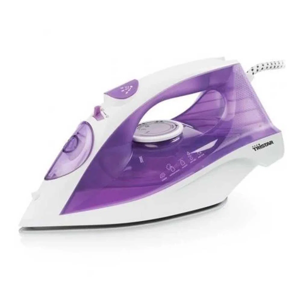Tristar ST-8350 Plancha de vapor, suela de cerámica, 2200 W, presión de vapor continua de 30 g/min, antical y antigoteo