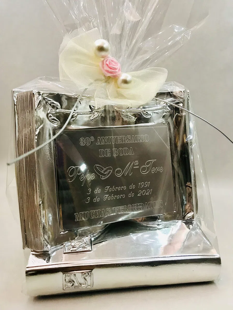 Placa Chapa Grabada Homenaje para Agradecimiento Jubilación Conmemorativa LIBRO personalizada