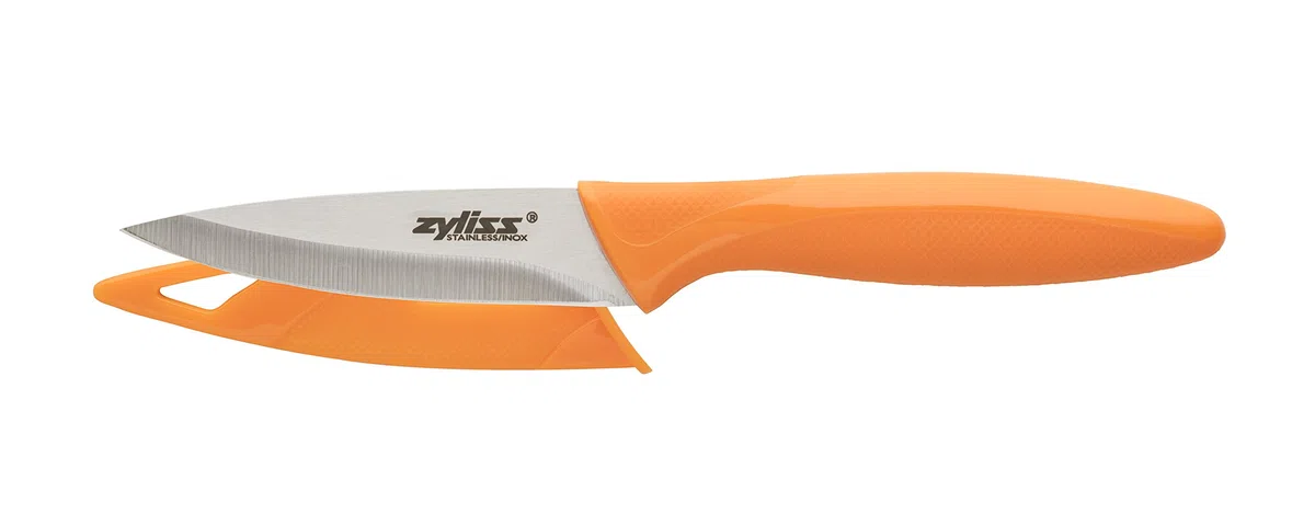Zyliss E920144 Juego de Cuchillos de 6 Piezas, Múltiples Tamaños, Acero Inoxidable, Multicolor/Blanco, Cuchillos de Cocina Multiusos, Apto Para Lavavajillas