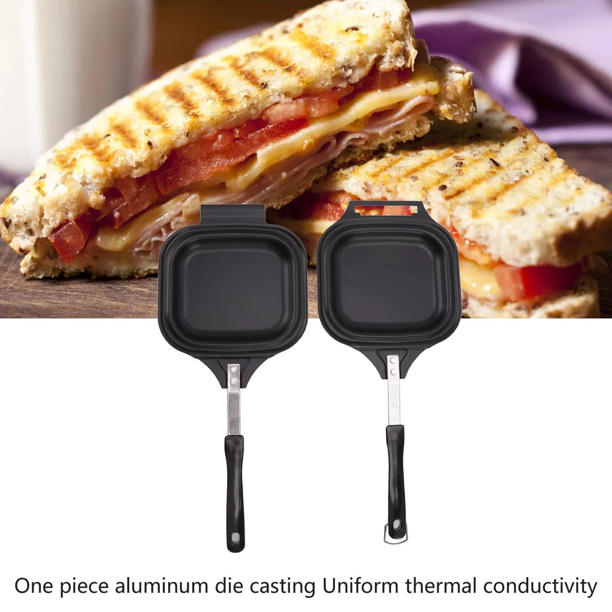 Sart n de doble cara sart n multifuncional tostadora de s ndwich m quina para desayunar bandeja para hornear antiadherente para huevos tortillas panqueques restaurantes