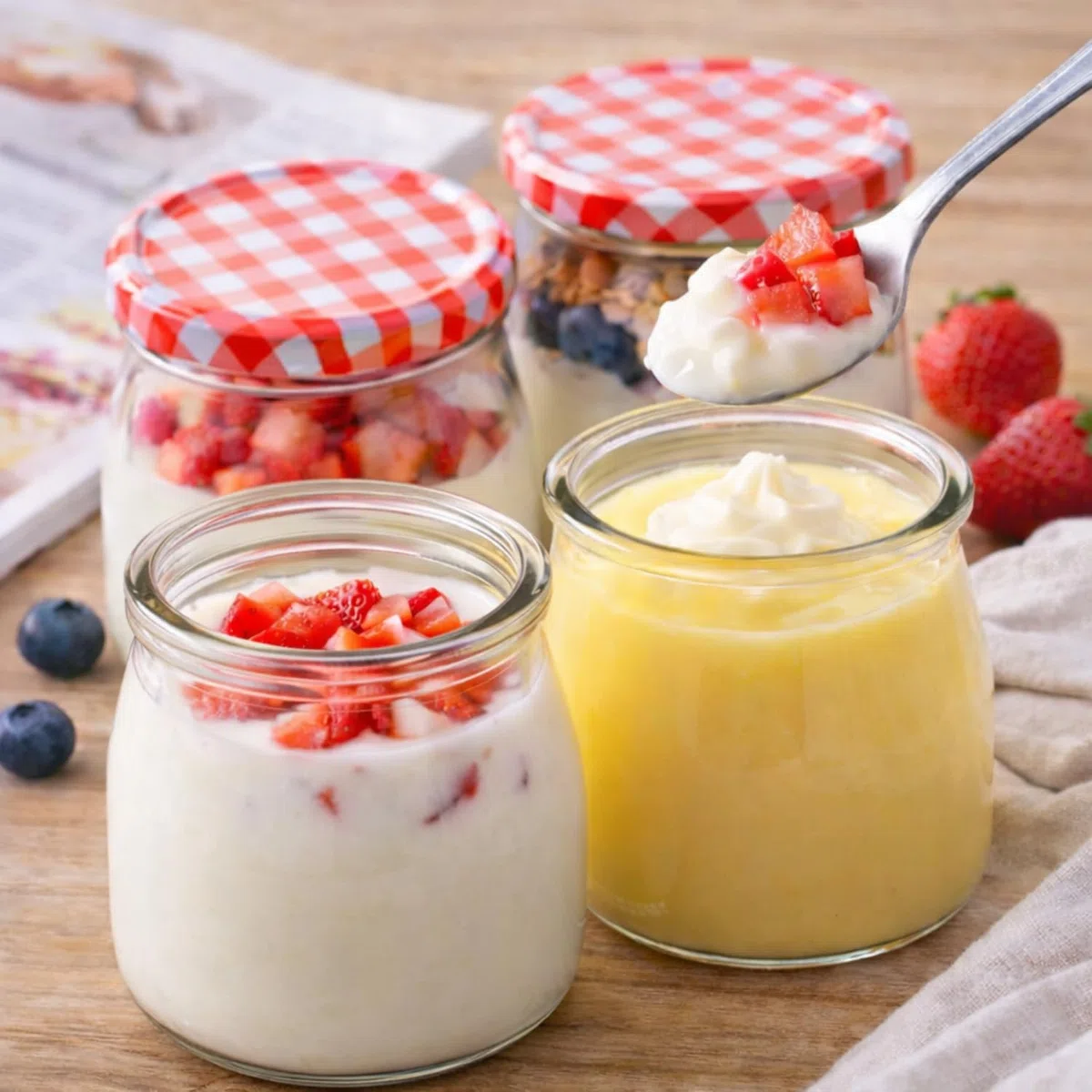 12 Vasos Yogurtera para Yogur y Postre de Cristal de 150 ml con Tapa Metálica - tarros de vidrio Para Yogur, Natillas, Pudding, Potitos - Frasco Apto para Microondas y Lavavajillas - Incluye Etiquetas