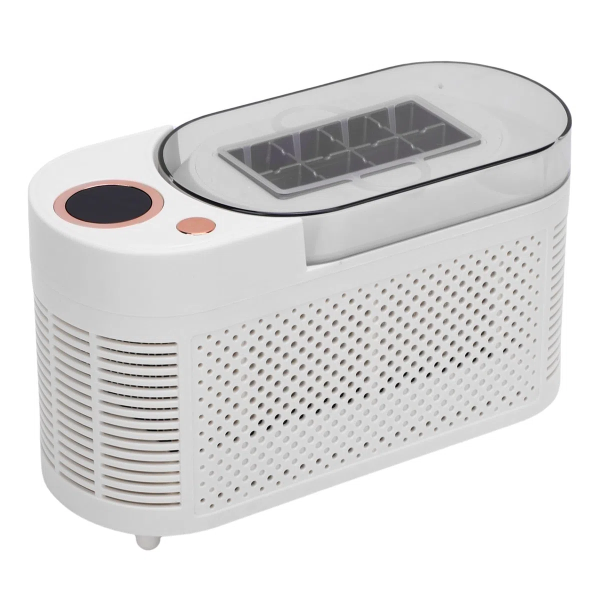 Luocute Fabricante de Hielo Portátil, 120W Cubo de Hielo Rápido que Hace un Automóvil en Casa Mini Fabricante de Cubos de Hielo, Adecuado para Campamento de Cocina RV (Enchufe de la UE)