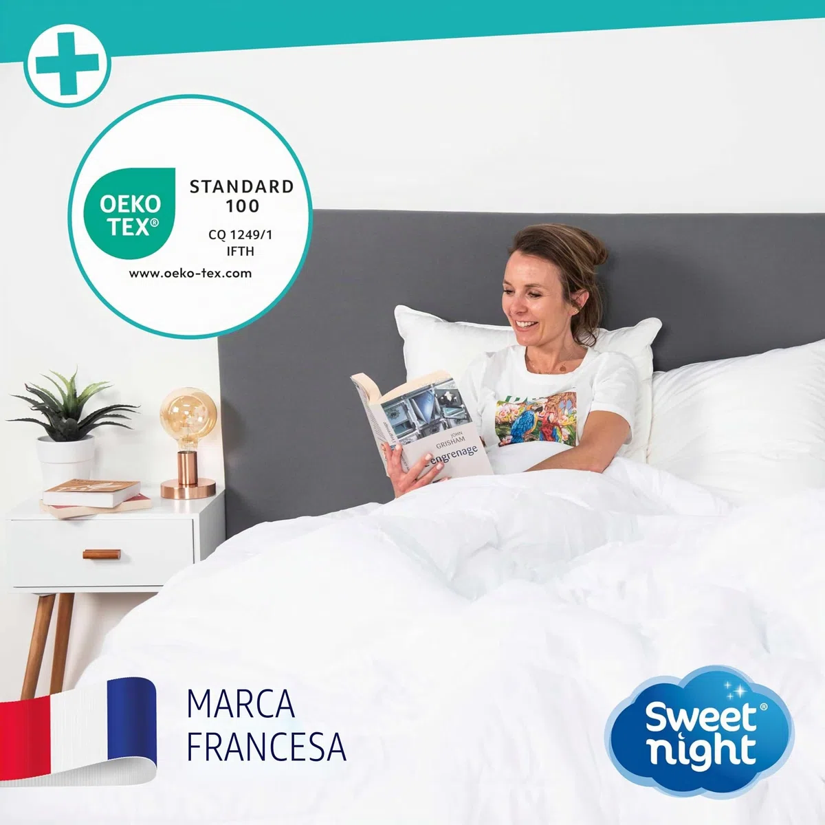 Sweetnight - Funda de colchón Completa 150x200 cm | Anti-Chinches y Anti-ácaros | Protege Completamente tu colchón | Silencioso | Cremallera | Sin Tratamiento químico | Espesor de hasta 25 cm