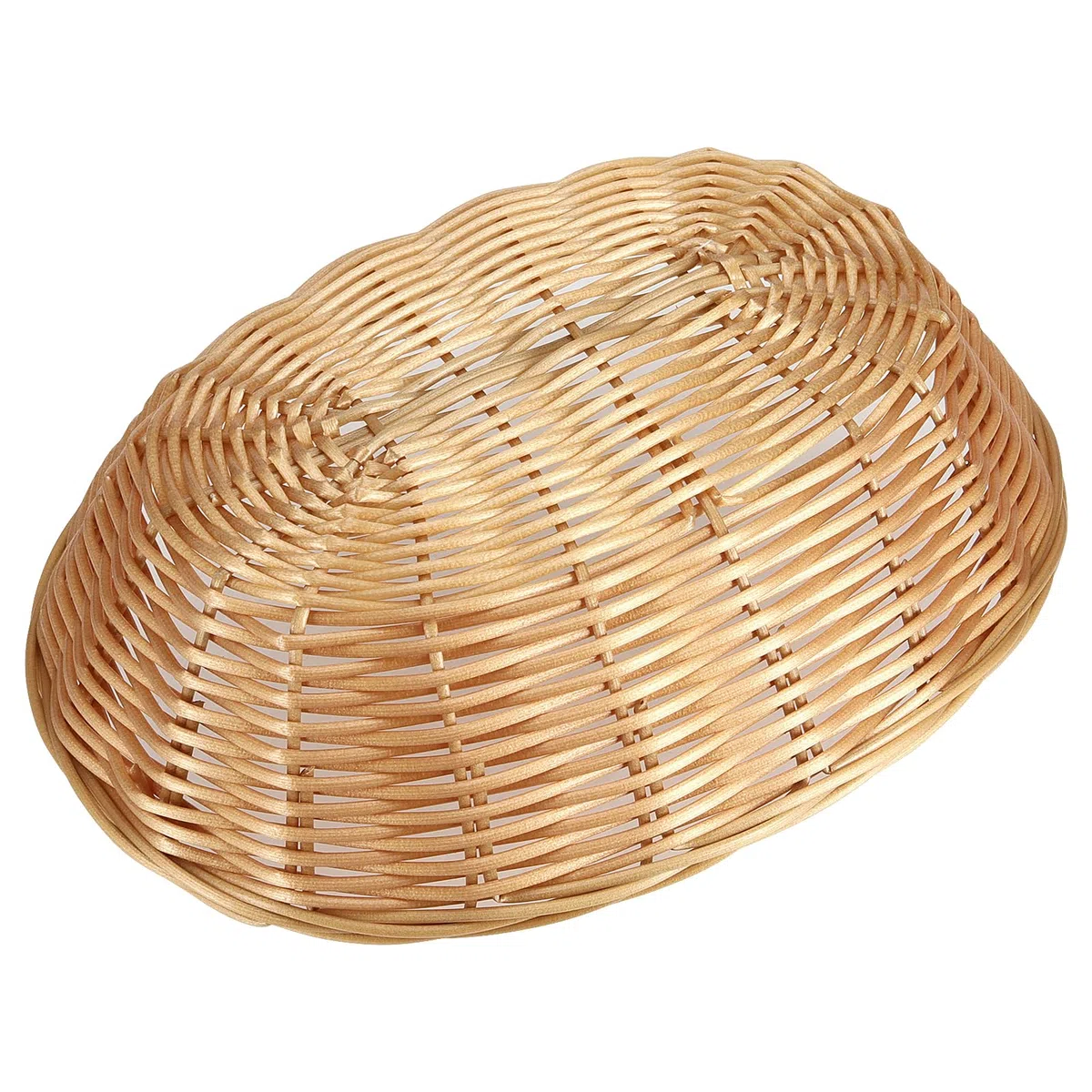 FUNSUEI Juego de 18 cestas de pan ovaladas de plástico, 23 x 15 x 6,5 cm, cesta de almacenamiento ovalada