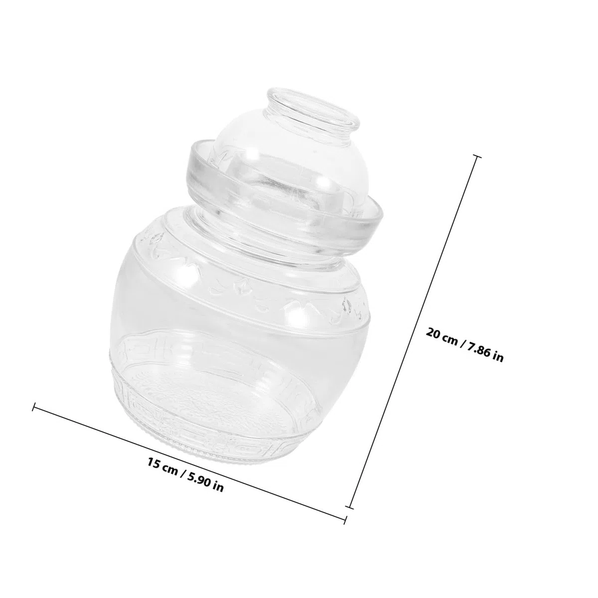 Tarro de Vidrio para Fermentación Doméstica Transparente y Hermético Recipiente para Conservar Encurtidos y Alimentos Cocina Capacidad Diseño Práctico y Duradero
